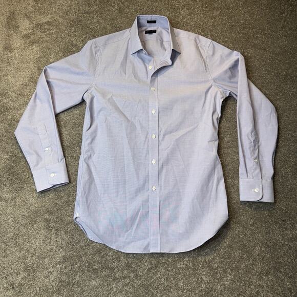 Blue Light Other - JCrew Ludlow Classic Fit Dress Shirt 15 33 Light Blue Check Cotton Stretch H4835